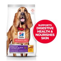 Hill's Science Diet Adult Sensitive Stomach & Skin Large Breed Dry Dog Food, Chicken Recipe, 605054, 30 LB Bag