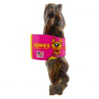 Jones Natural Chews 8 IN Braided Bone, 02337