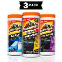 Armor All Glass Protectant & Cleaning Wipes 3 Pack, 18782