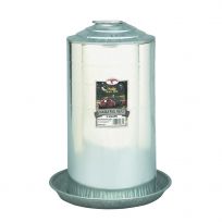 Little Giant Double Wall Metal Poultry Fount, 9838, 8 Gallon