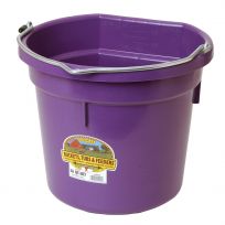 Little Giant Flat Back Plastic Bucket, Purple, P20FBPURPLE, 20 Quart