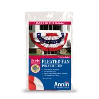 Annin Pleated Fan PolyCotton, 3 FT x 6 FT, 483200R