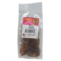 Jones Natural Chews Pig Ear Chews Strips, 00199, 8 OZ