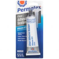 Permatex Clear Adhesive Sealant, 80050, 3 OZ