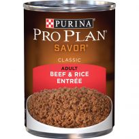 PURINA PRO PLAN High Protein Dog Food Wet Pate, Beef and Rice Entr~e, 13 OZ Can
