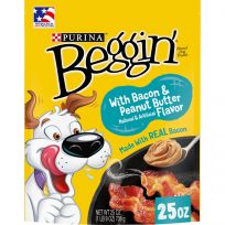 PURINA Beggin Chew Dog Treats with Bacon & Peanut Butter Flavor, 25 OZ
