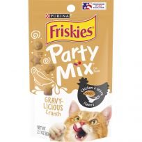 PURINA Friskies Party Mix Cat Treats Gravy-Licious Crunch, 2.1 OZ