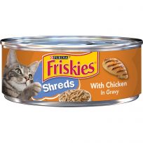 PURINA Friskies Shreds With Chicken In Gravy Cat Food, 5.5 OZ Can