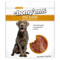 Chomp'ems Pig Ear Dog Chews 12-Pack, 7N05193
