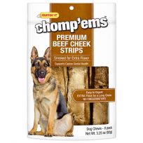 Chomp'ems Beef Cheek Strips 8-Pack, 7N08137