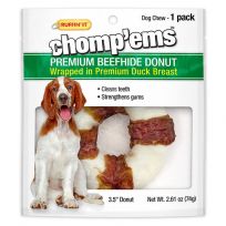 Chomp'ems Beefhide Donut with Duck, 7N08251