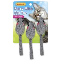 Ruffin' It Three Pack Fur Mouse, 7N32068