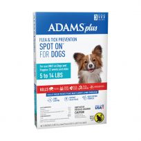 Adams Plus Flea & Tick Spot On for Dogs, 5 to 14 LB, 3 Month, 100542205