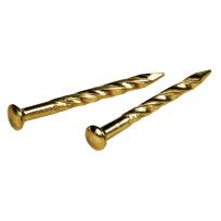 Hillman Fas-Pak Brass Metal Trim Nails, 532598, 7/8 IN