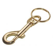 Hillman Snap Brass Hook with Ring, 702144