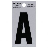 Hillman Square Cut Self Adhesive Letters, 839320, 2 IN