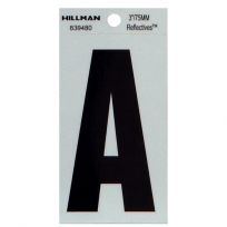 Hillman Square Cut Self Adhesive Letters, 839480, 3 IN