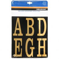 Hillman Square Cut Self Adhesive Letters, 839712, 3 IN