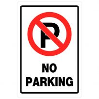 Hillman No Parking Sign, 840014, 18 IN x 12 IN
