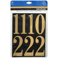 Hillman Square Cut Self Adhesive Numbers, 842276, 3 IN