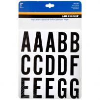 Hillman Square Cut Self Adhesive Letters, 842282, 2 IN