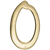 Hillman Brass Nail-On House Number, 847042, 4 IN