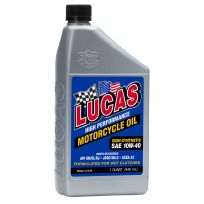 Lucas Oil Products Semi-Synthetic Motorcycle Oil, SAE 10W-40, 10710, 1 Quart