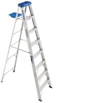 Werner Type I Aluminum Step Ladder, 368, 8 FT