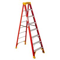 Werner Type IA Fiberglass Step Ladder, 6208, 8 FT