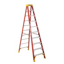 Werner Type IA Fiberglass Step Ladder, 6210, 10 FT