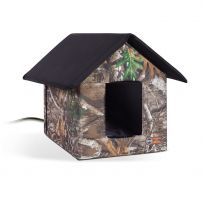 K&H Pet Products Realtree Thermo Outdoor Kitty House, 100539580, 14 IN x 18 IN x 17 IN