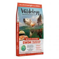 Wildology SWIM Wholesome Farm-Raised Salmon & Brown Rice Recipe Dog Food, WD003, 28 LB Bag