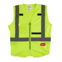 Milwaukee Tool High Visibility Yellow Safety Vest, 48-73-5023, 2X-Large - 3X-Large