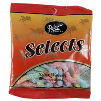 Palmer Candy Sour Neon Worms, 56110, 3.25 OZ