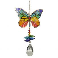 Woodstock Chimes Crystal Wonders Butterfly, CWBUT
