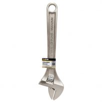 Pro-Grade 15 IN Adjustable Wrench, Satin Finish, 15015