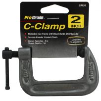 Pro-Grade C-Clamp, 2 IN X 1 IN, 59130
