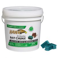Hawk All Weather Bait Chunx Kills Rats, Mice & Meadow Voles, 31270, 9 LB