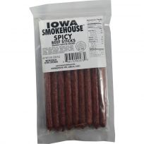 Iowa Smokehouse Beef Sticks Spicy, IS-BSS, 8 OZ