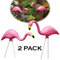 Bloem Flamingo Garden Yard Statue, Pink, 2-Pack, G2, 25 IN