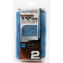Autospa Microfiber Polishing Bonnet,2-Pack, 40408AS, 9 - 10 IN