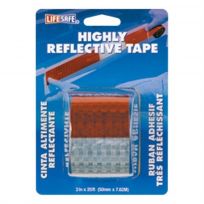 Lifesafe Highly Reflective Tape, Red / Silver, 2 IN x 25 FT, RE2125