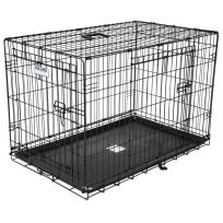 Petmate ProValu Double Door Wire Dog Crate, 7011275D, 42 IN x 28 IN x 30 IN