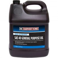 Harvest King Non-Detergent General Purpose Oil, SAE 40, HK055, 2 Gallon