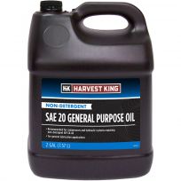 Harvest King Non-Detergent General Purpose Oil, SAE 20, HK078, 2 Gallon