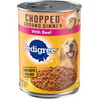 Pedigree Chopped Ground Dinner  with Beef, 474-008-15, 13.2 OZ Can