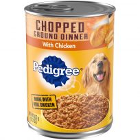 Pedigree Chopped Ground Dinner with Chicken, 474-003-15, 13.2 OZ Can