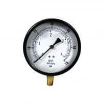 Apache 60 PSI Dry Pressure Gauge with 1/4 IN Male Pipe Thread Lower Mount, 2-1/2 IN, 99019005