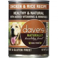 Dave's Pet Food Chicken And Rice Food, 529-015-15, 13.2 OZ Can