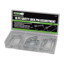 Grip Safety Lock Pin Assortment, 10-Piece, 16280